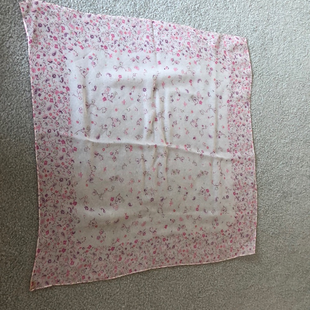 Talbots rayon scarf. 21 x 21. Square rayon